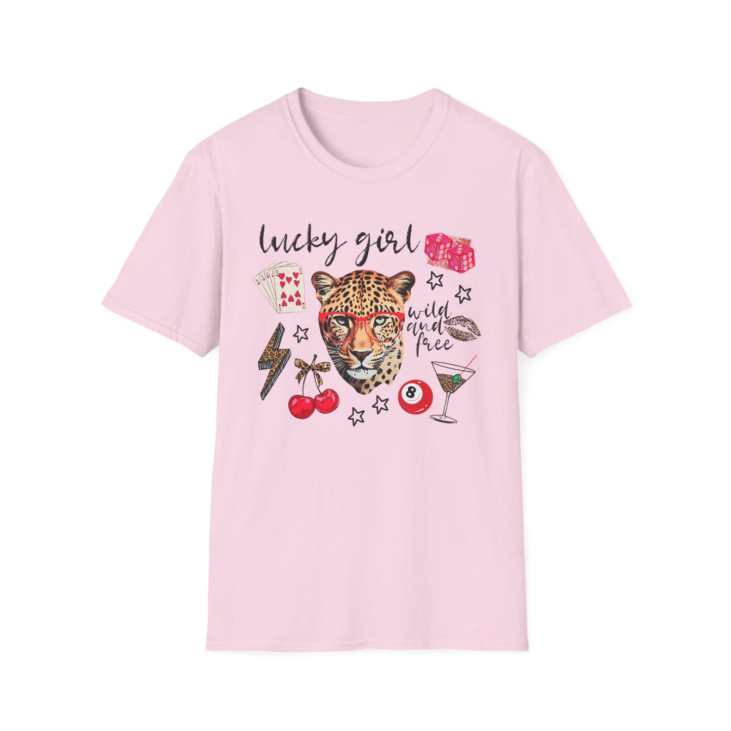 Leopard Lucky Girl T-Shirt