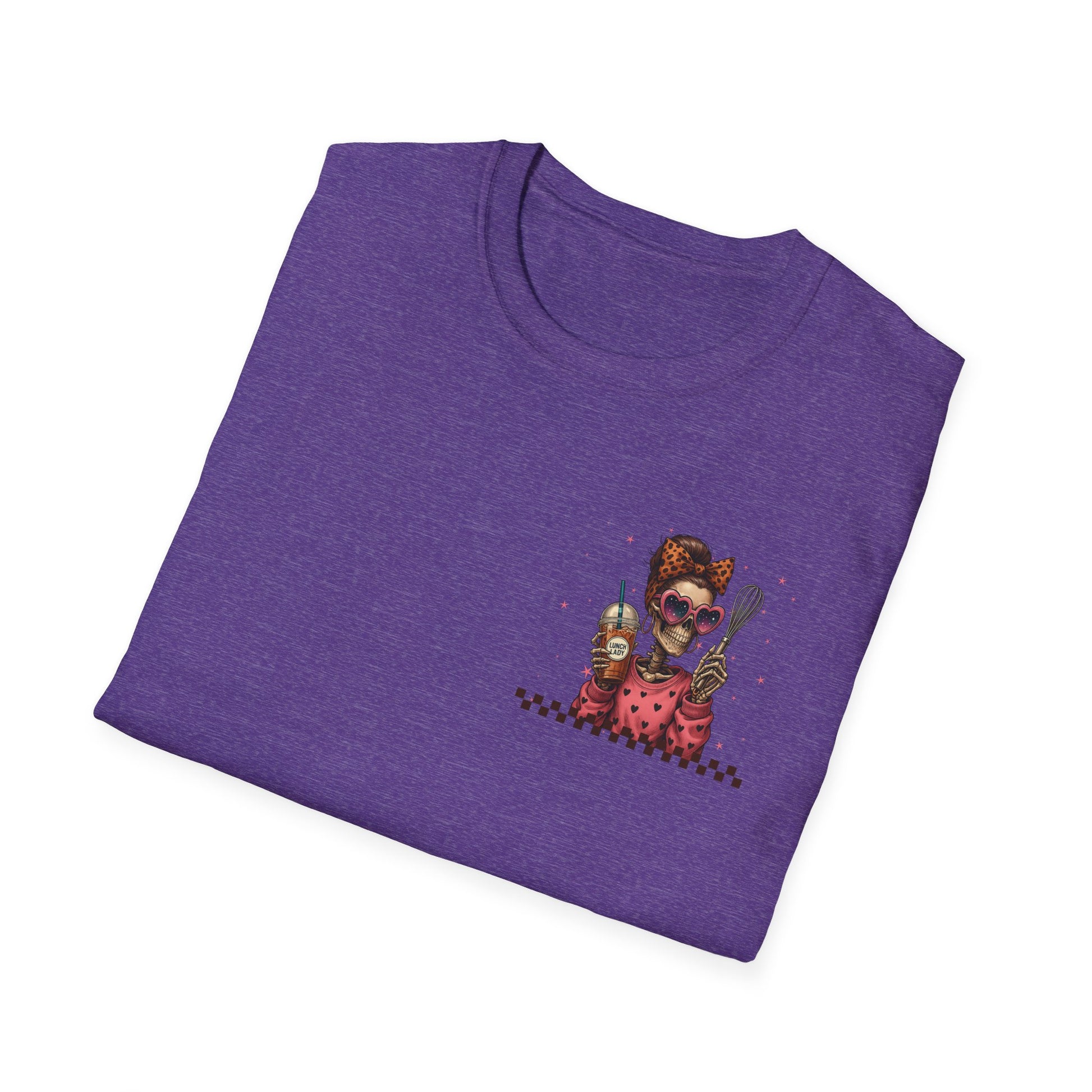 Lunch Lady Unisex T-Shirt - Running on Iced Coffee & School Lunch Schedules