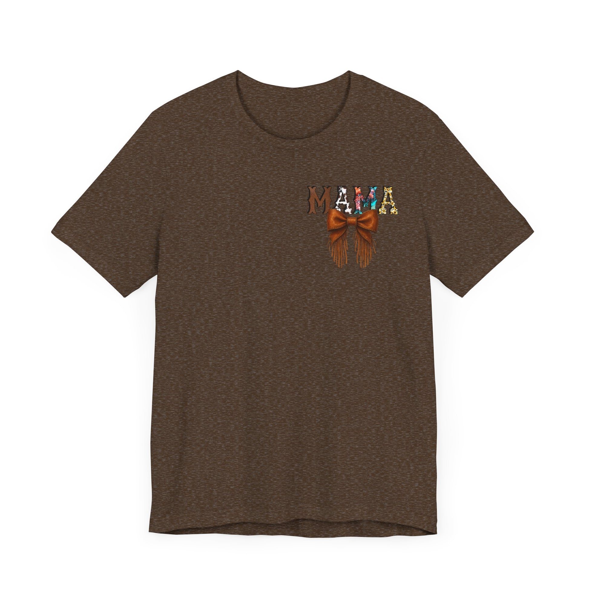 Western Mama Unisex Tee with Turquoise and Sunflower Design
