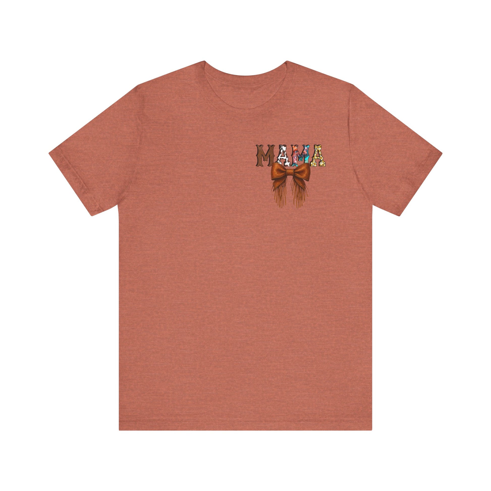 Western Mama Unisex Tee with Turquoise and Sunflower Design