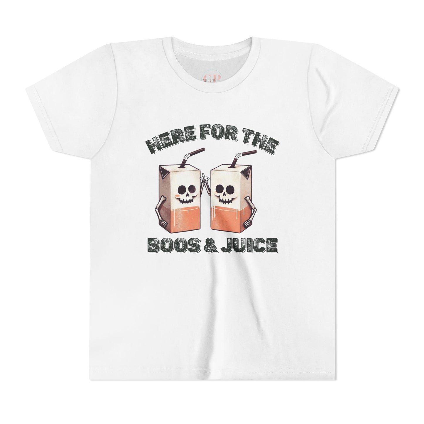 Kids Halloween T-Shirt - Here for the Boos  & Juice *Unisex tshirt*