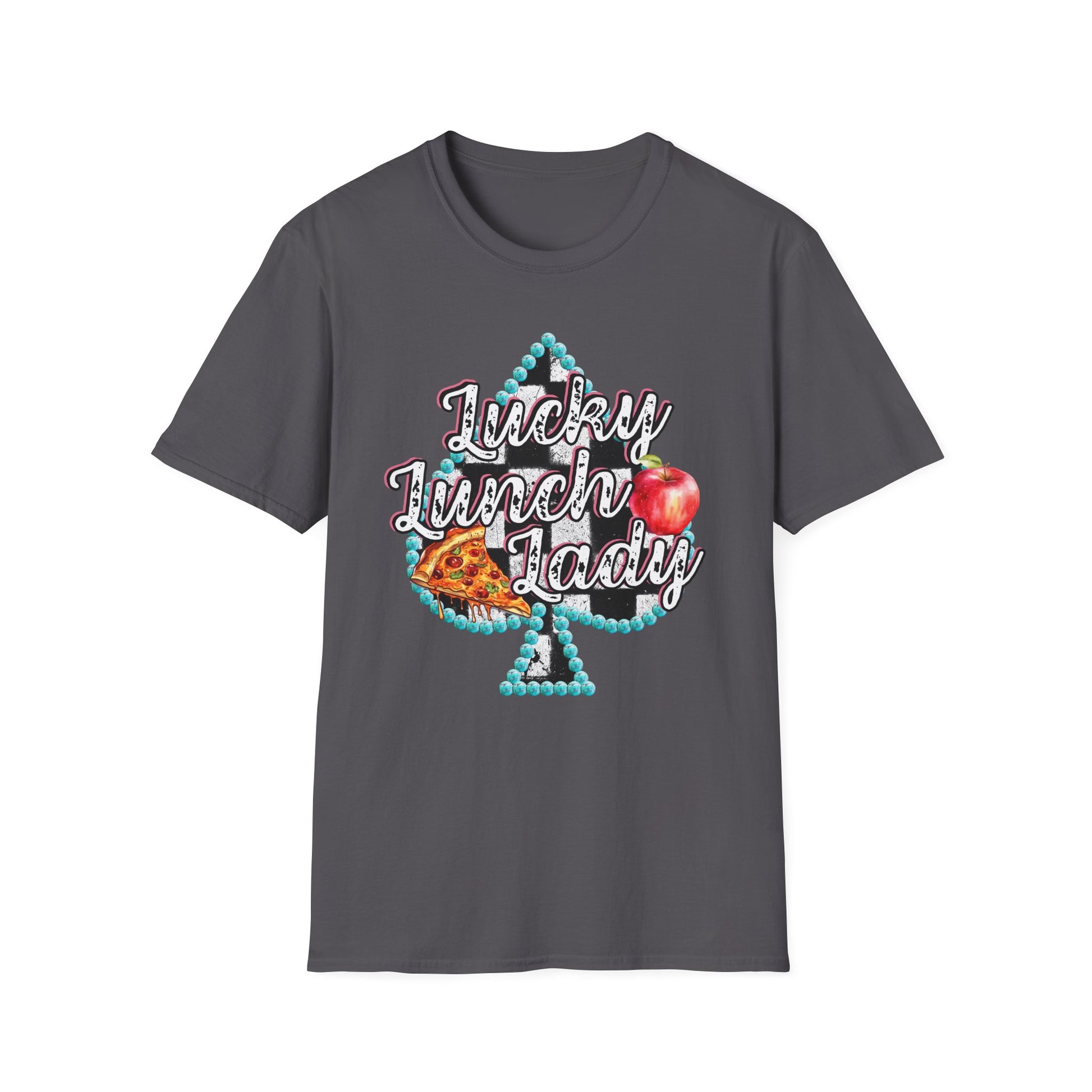 Lunch Lady Checkered Spades T-Shirt