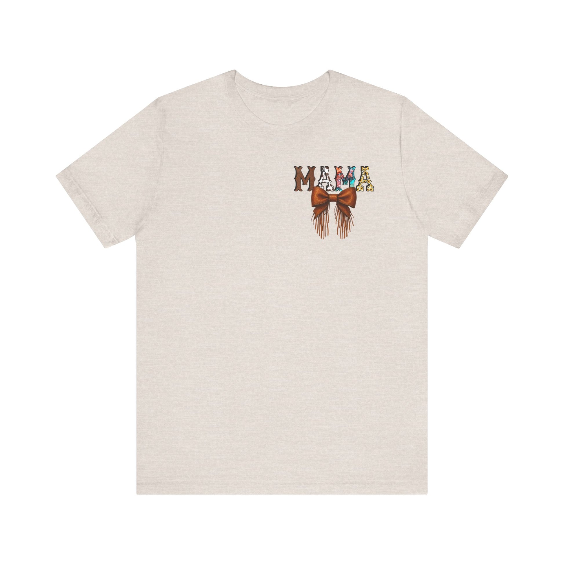 Western Mama Unisex Tee with Turquoise and Sunflower Design