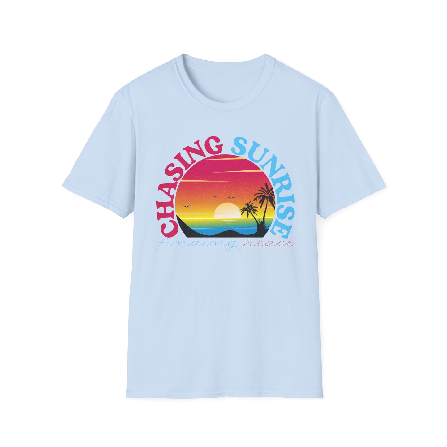 Chasing Sunrise, Finding Peace Unisex T-Shirt