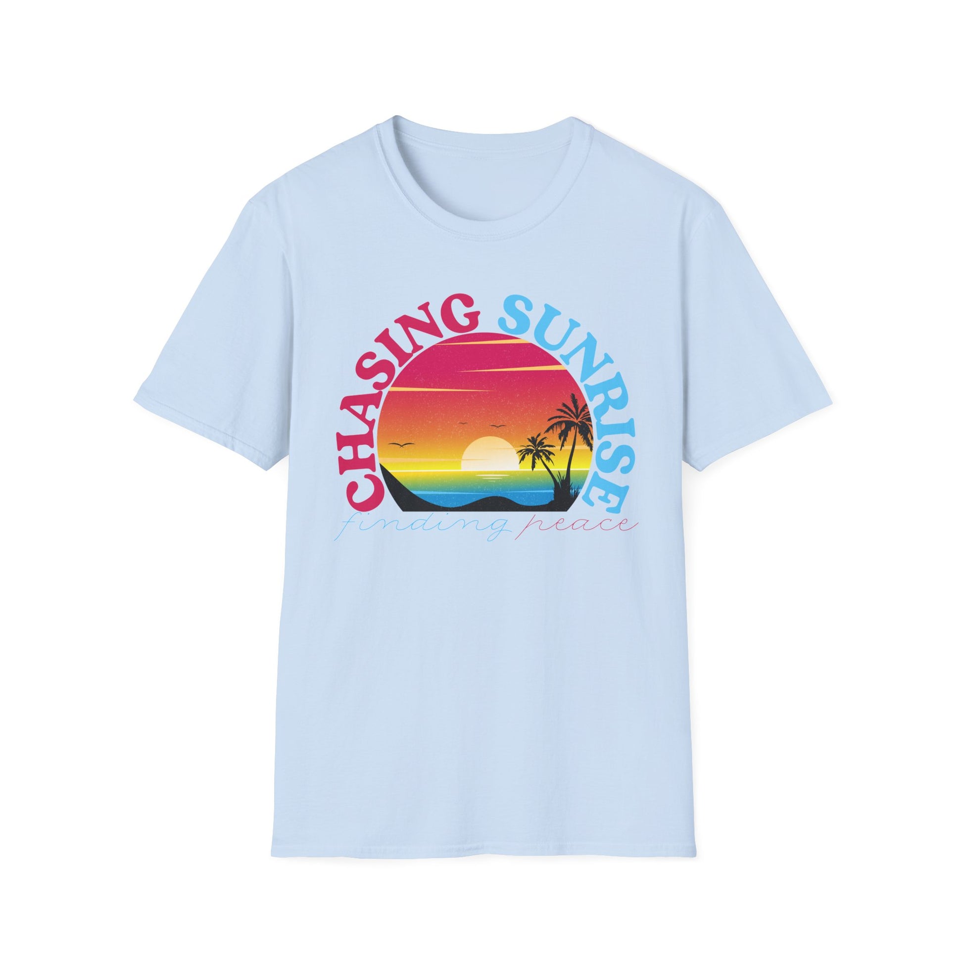 Chasing Sunrise, Finding Peace Unisex T-Shirt