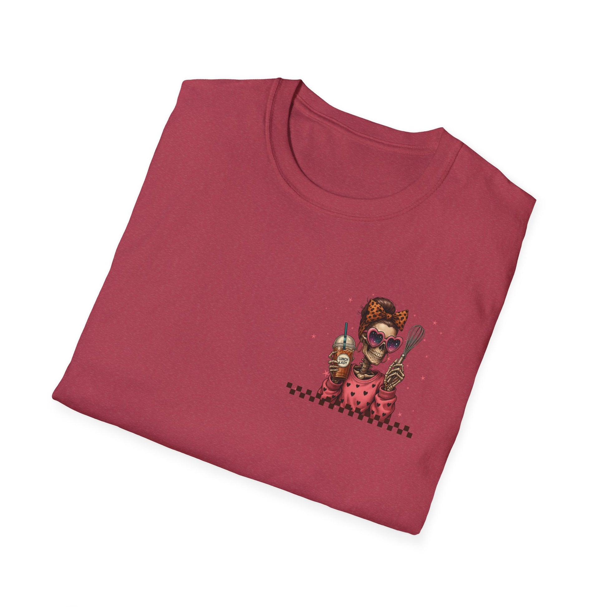 Lunch Lady Unisex T-Shirt - Running on Iced Coffee & School Lunch Schedules