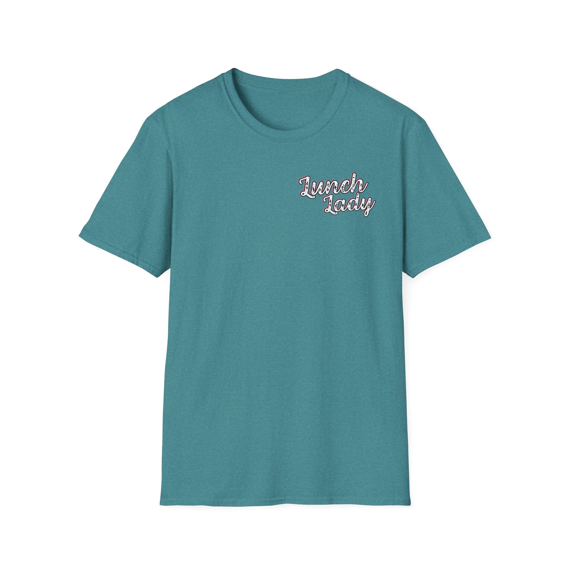 Lunch Lady Checkered Spades T-Shirt * Front and Back Design