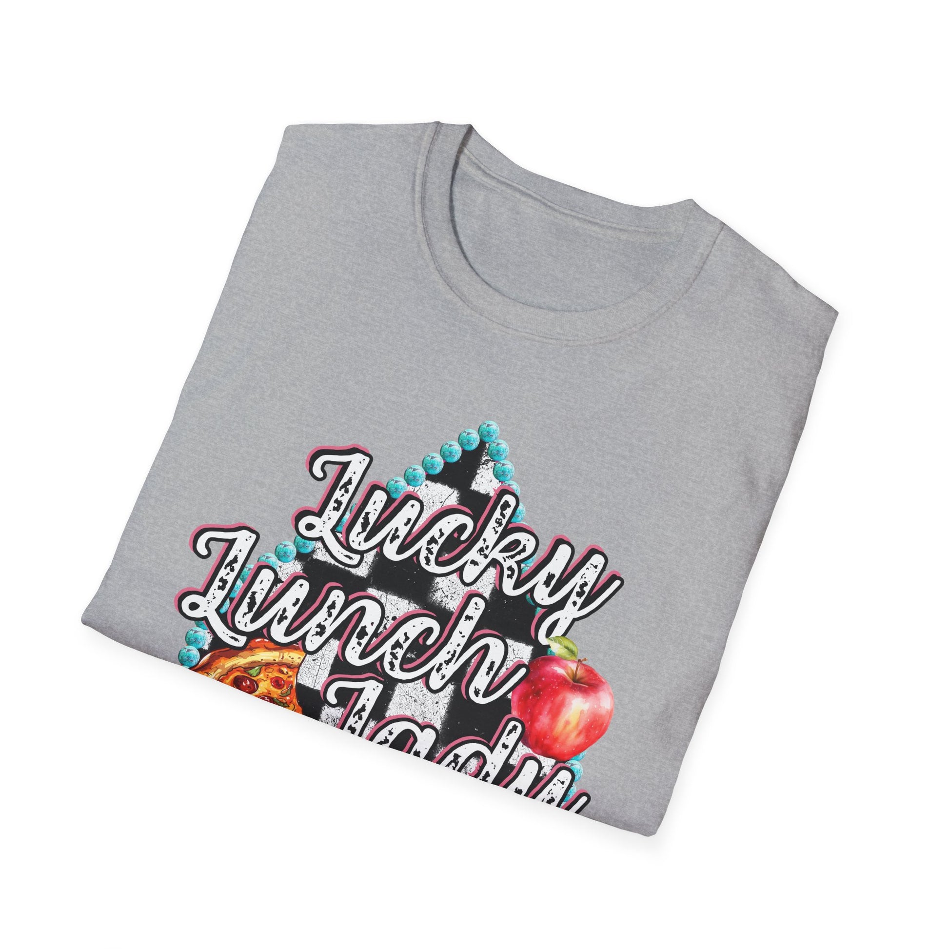 Lunch Lady Checkered Spades T-Shirt