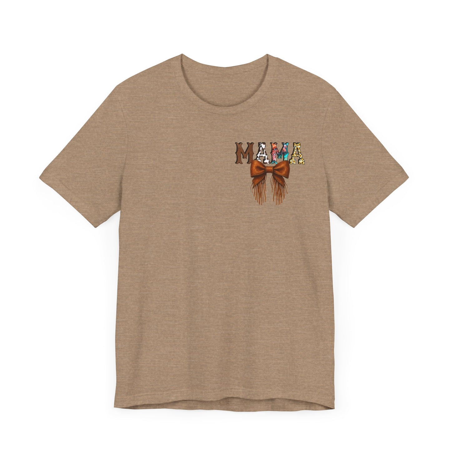Western Mama Unisex Tee with Turquoise and Sunflower Design