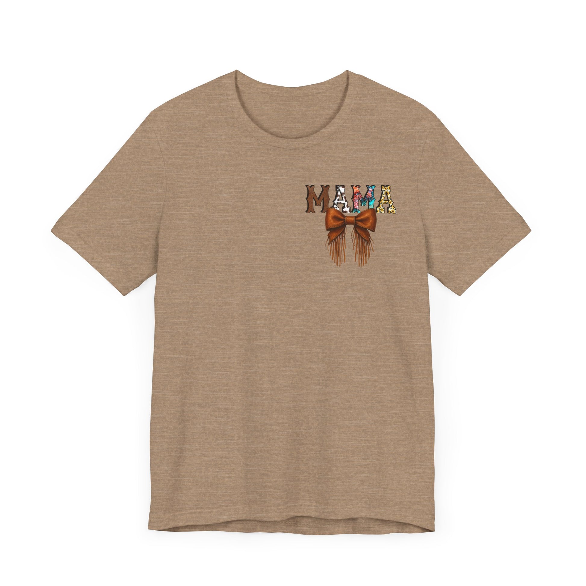 Western Mama Unisex Tee with Turquoise and Sunflower Design