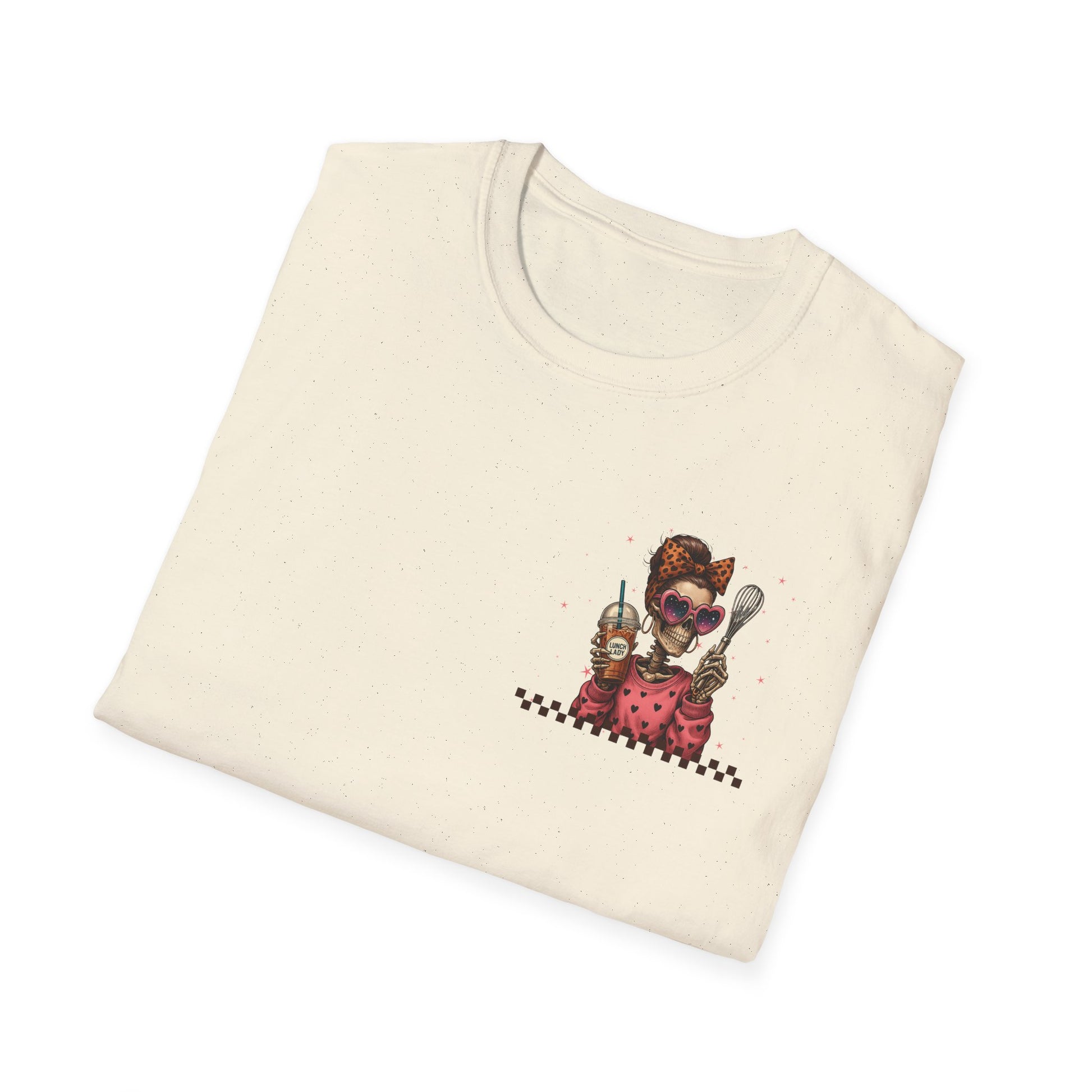 Lunch Lady Unisex T-Shirt - Running on Iced Coffee & School Lunch Schedules