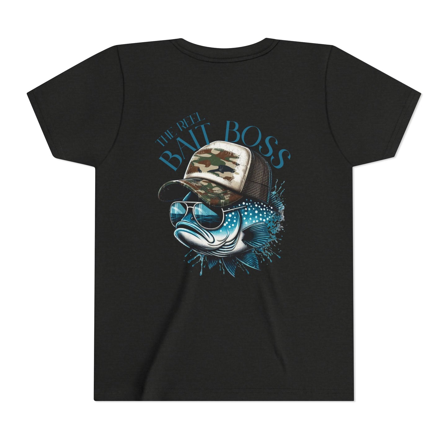 Kids Fishing Tee - CaffeinatedPlanner Family Exclusive Design: 'Bait Boss'