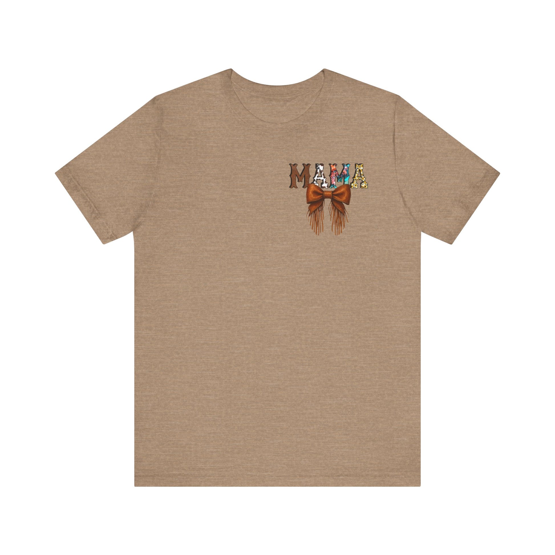 Western Mama Unisex Tee with Turquoise and Sunflower Design
