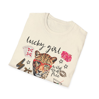 Leopard Lucky Girl T-Shirt