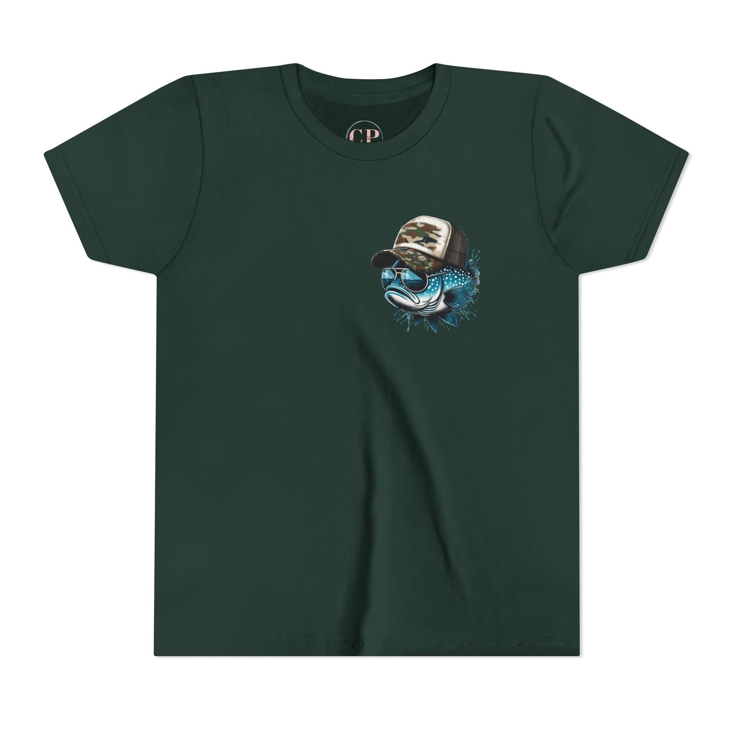 Kids Fishing Tee - CaffeinatedPlanner Family Exclusive Design: 'Bait Boss'