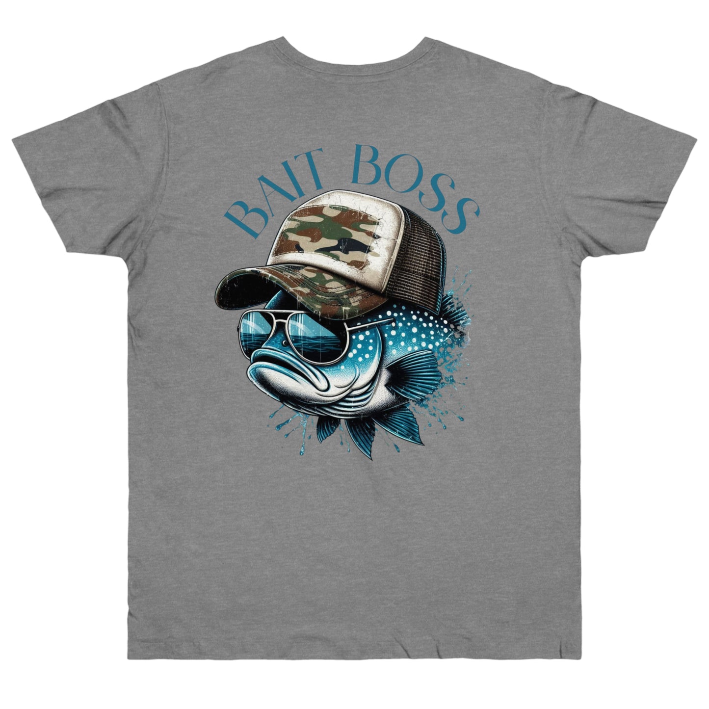 Fishing Enthusiast T-Shirt, Bait Boss Graphic Tee, Outdoor Apparel, Fishing Gift, Summer Outfit, Angler's Favorite