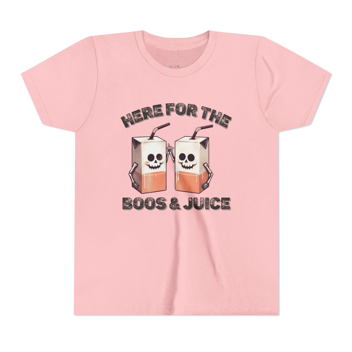 Kids Halloween T-Shirt - Here for the Boos  & Juice *Unisex tshirt*