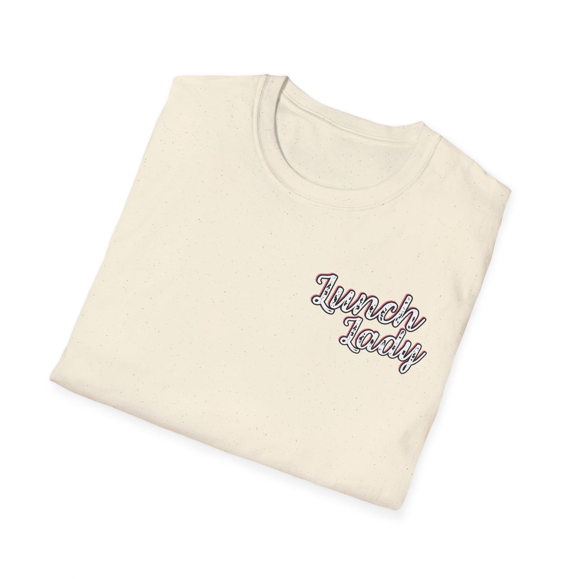 Lunch Lady Checkered Spades T-Shirt * Front and Back Design