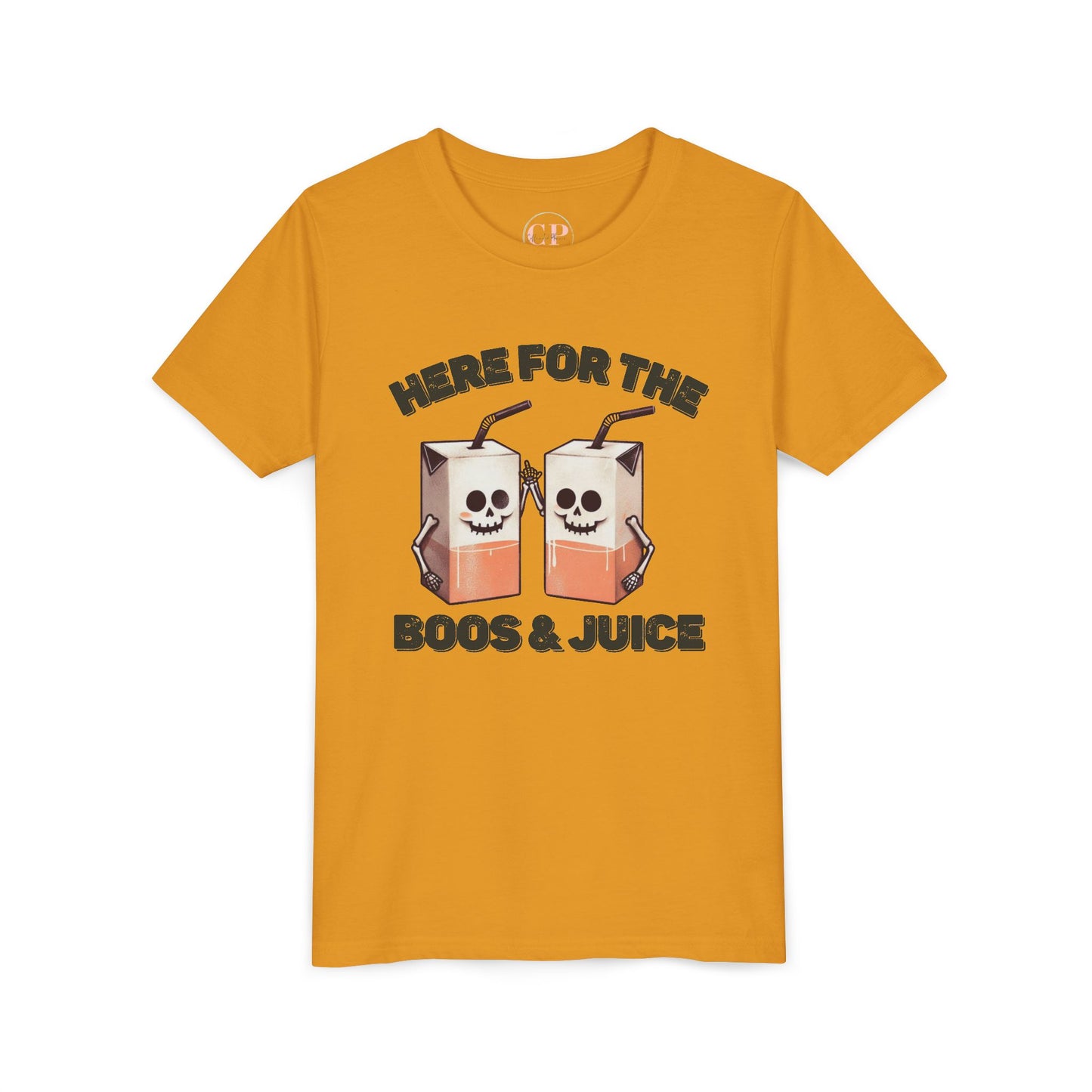 Kids Halloween T-Shirt - Here for the Boos  & Juice *Unisex tshirt*