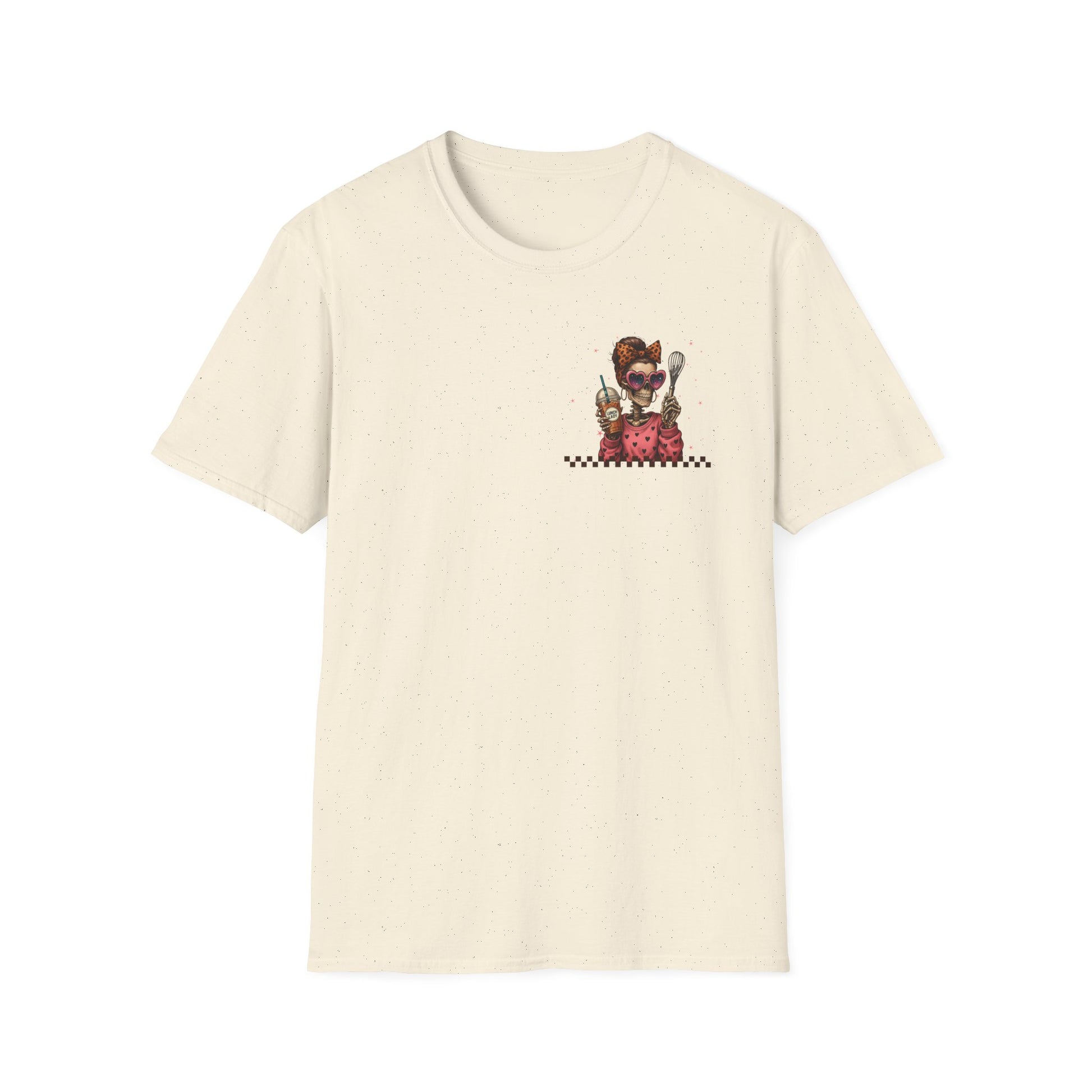 Lunch Lady Unisex T-Shirt - Running on Iced Coffee & School Lunch Schedules