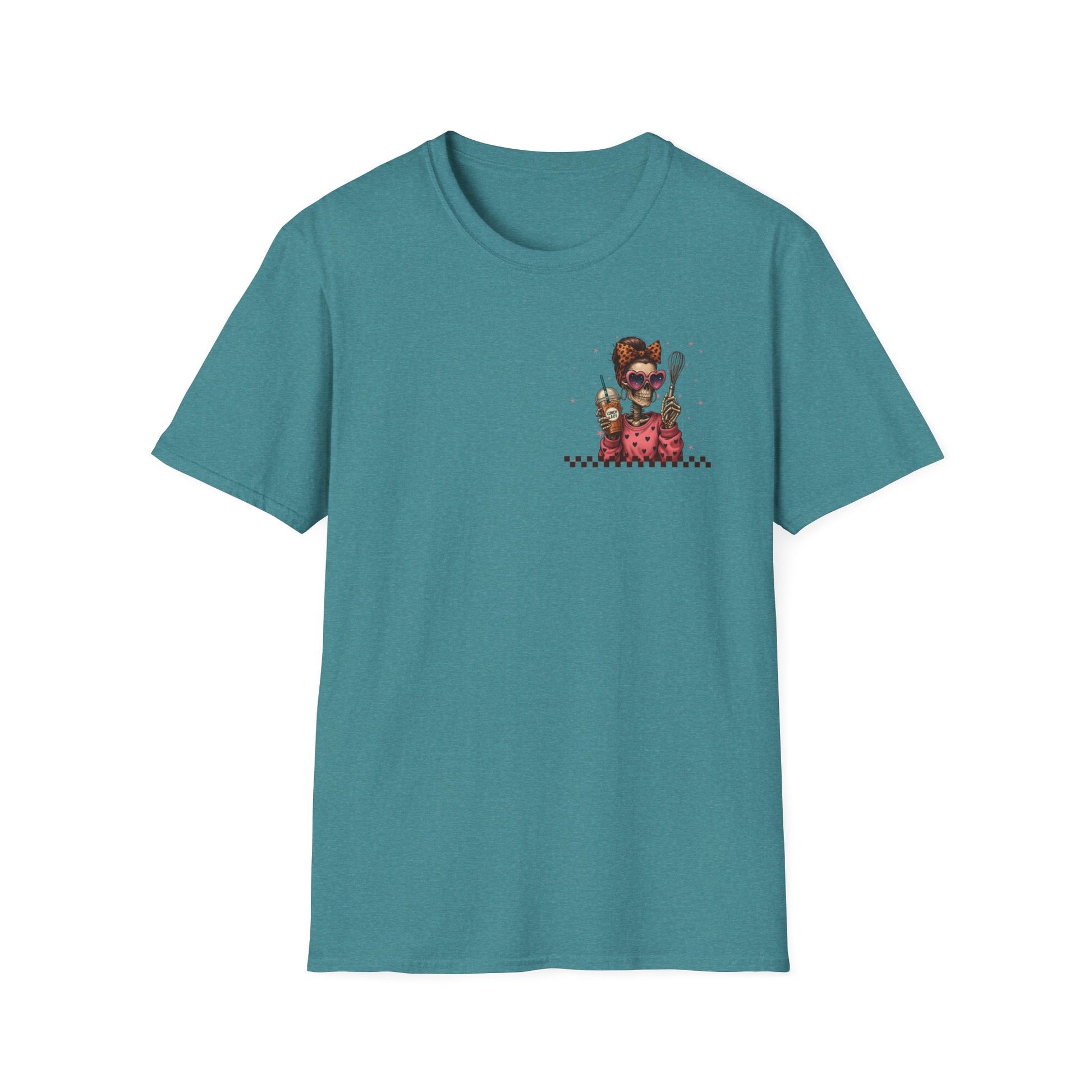 Lunch Lady Unisex T-Shirt - Running on Iced Coffee & School Lunch Schedules