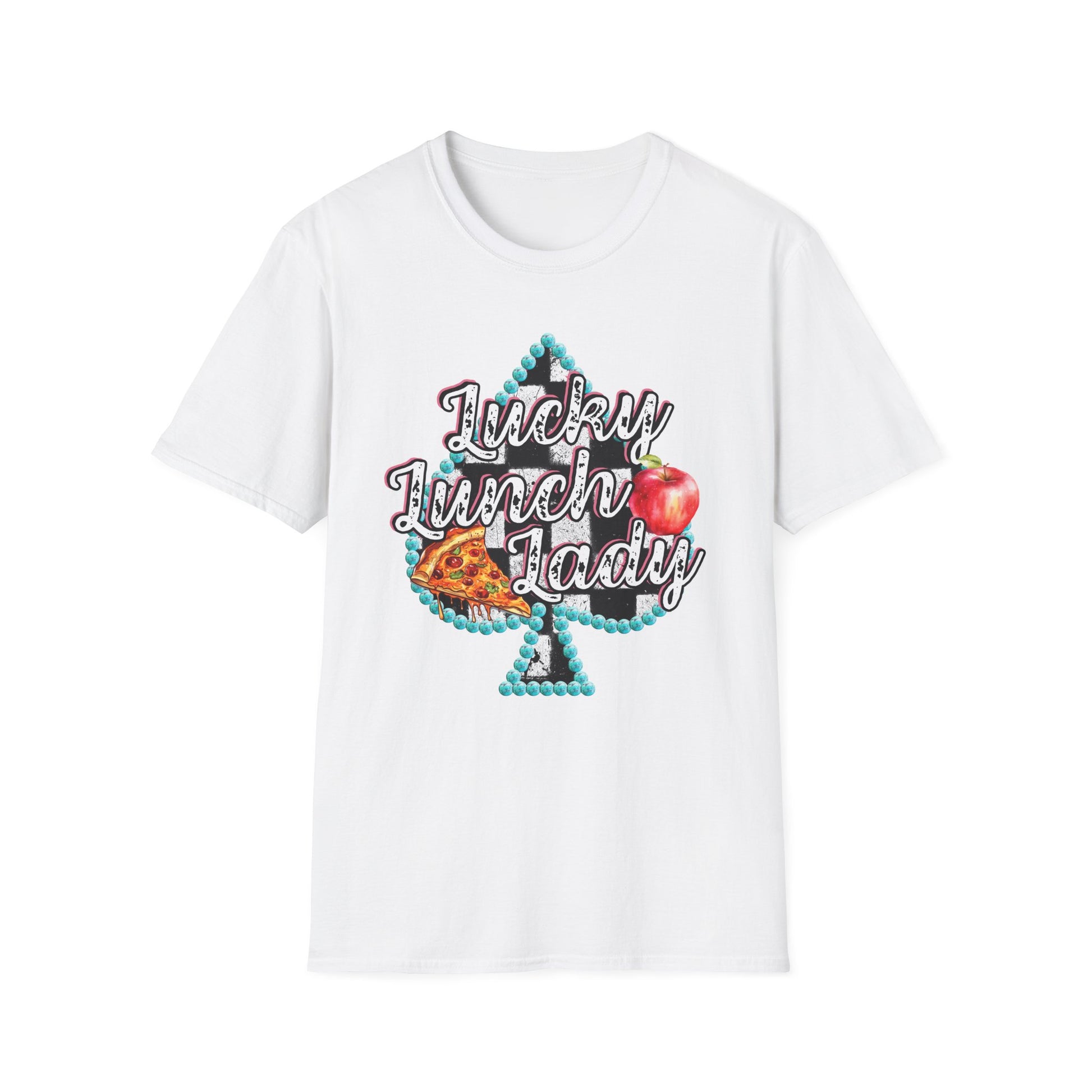 Lunch Lady Checkered Spades T-Shirt