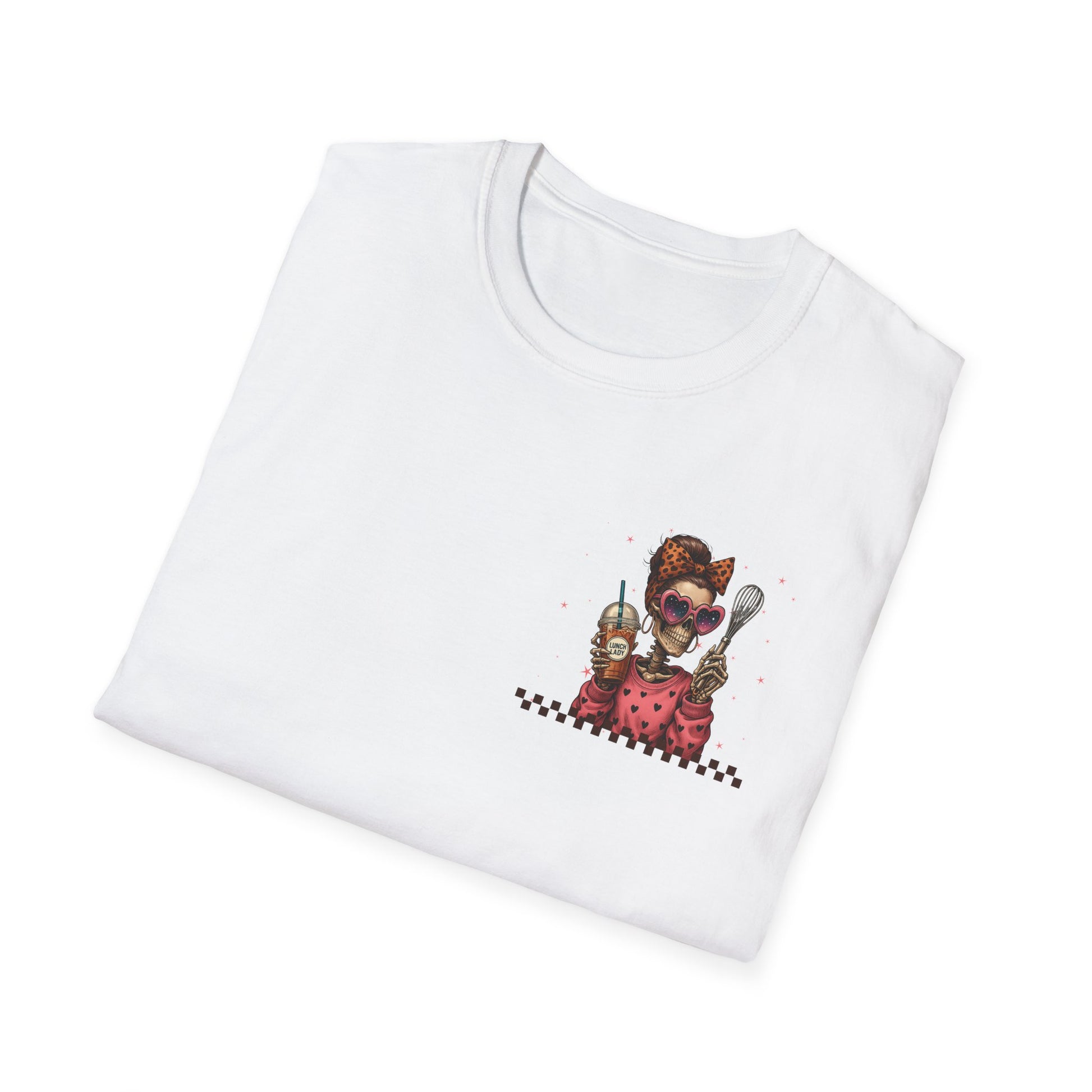 Lunch Lady Unisex T-Shirt - Running on Iced Coffee & School Lunch Schedules