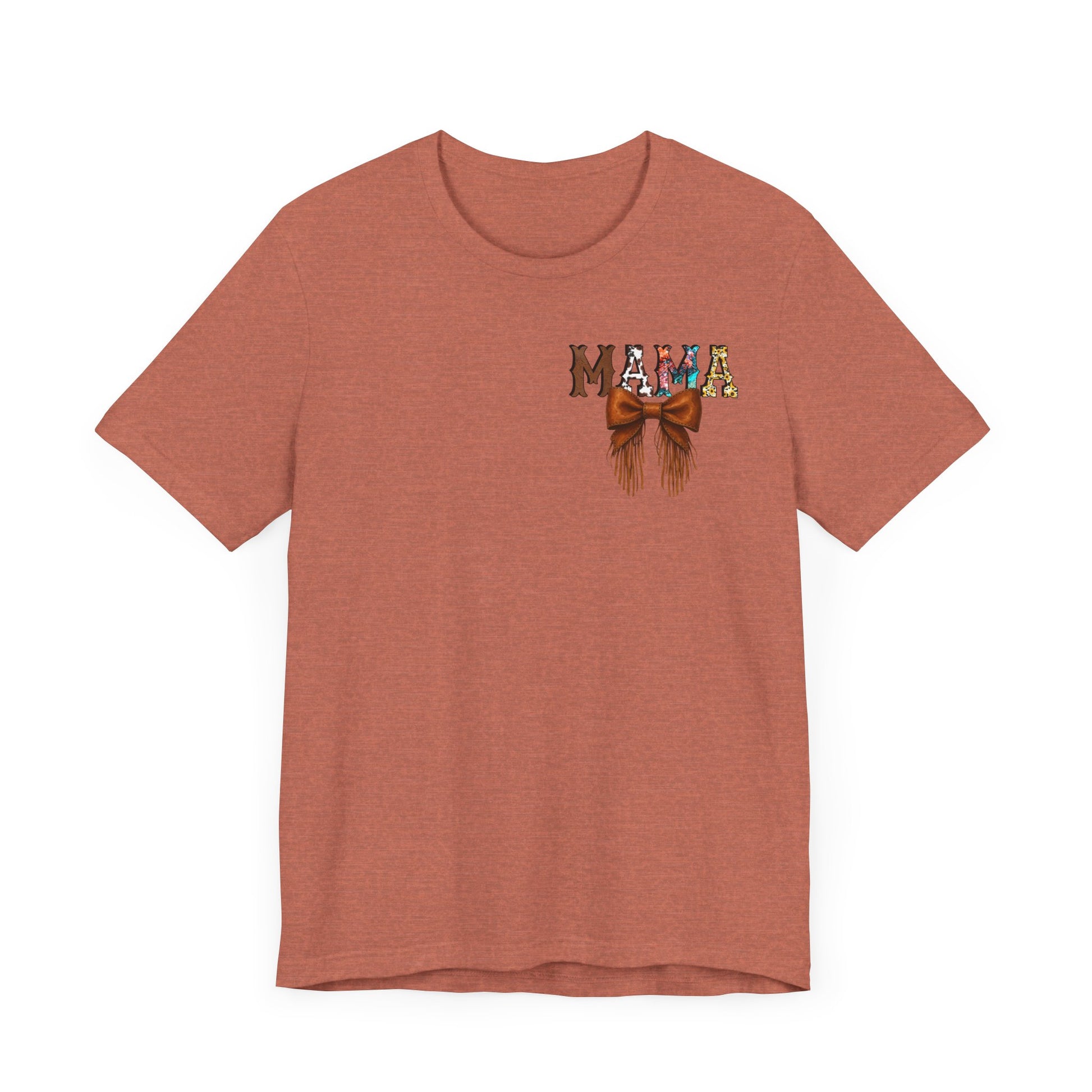 Western Mama Unisex Tee with Turquoise and Sunflower Design