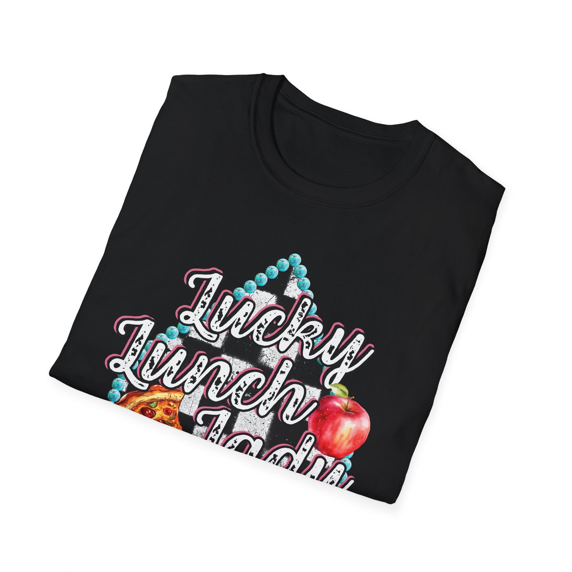 Lunch Lady Checkered Spades T-Shirt