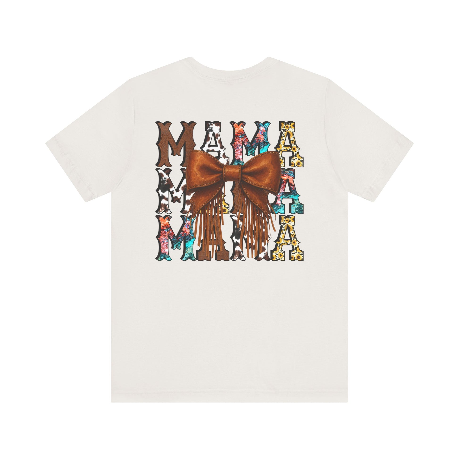 Western Mama Unisex Tee with Turquoise and Sunflower Design