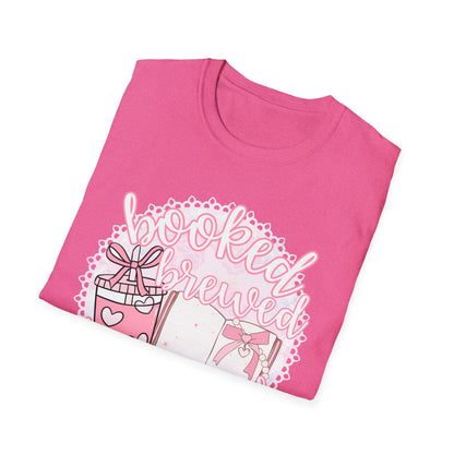 Booked Brewed Unisex T-Shirt for Book Lovers