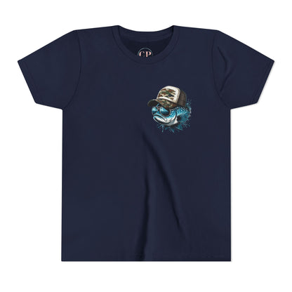 Kids Fishing Tee - CaffeinatedPlanner Family Exclusive Design: 'Bait Boss'