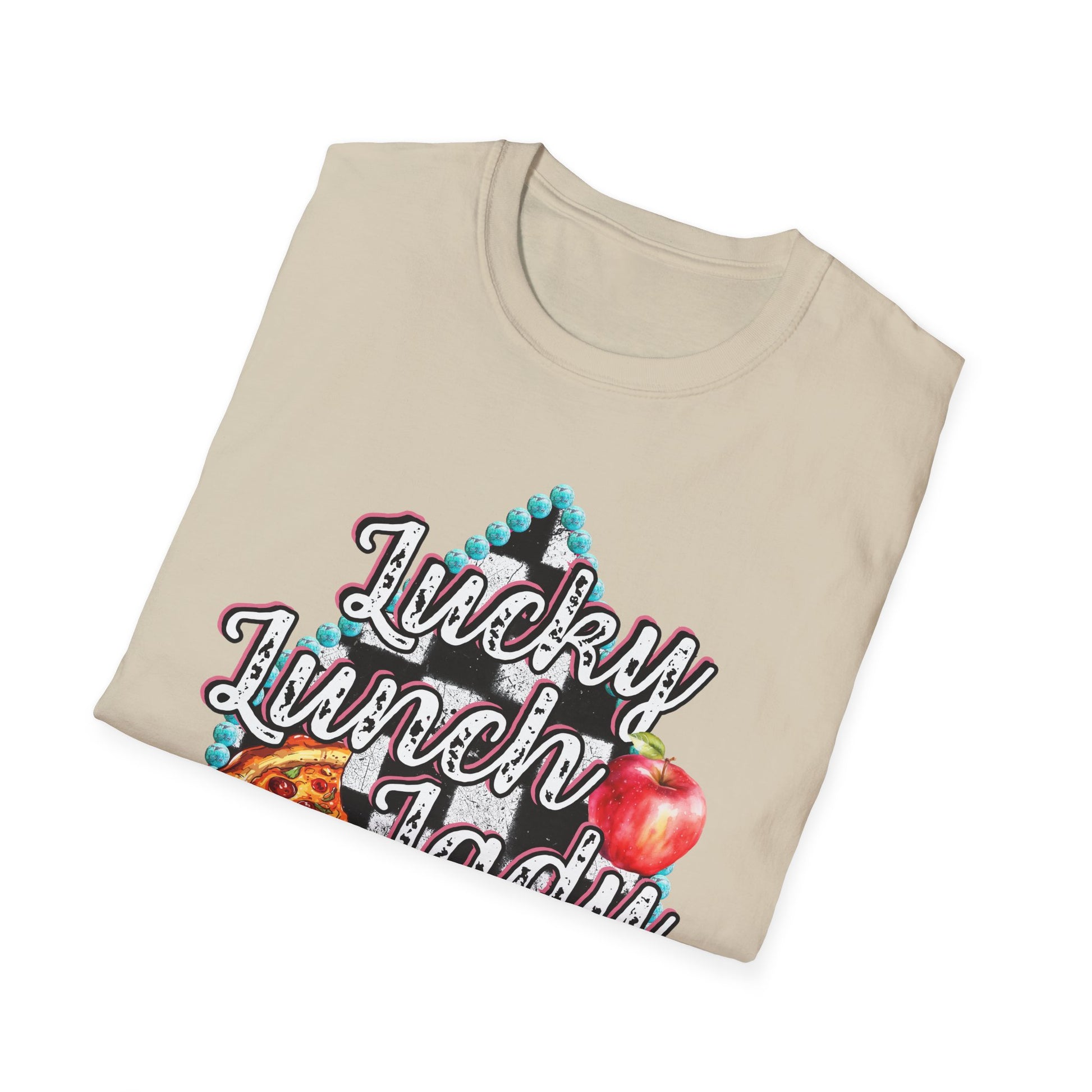 Lunch Lady Checkered Spades T-Shirt