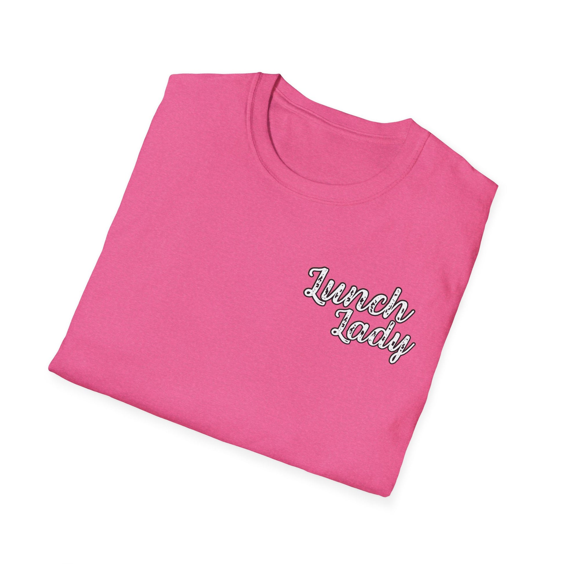 Lunch Lady Checkered Spades T-Shirt * Front and Back Design