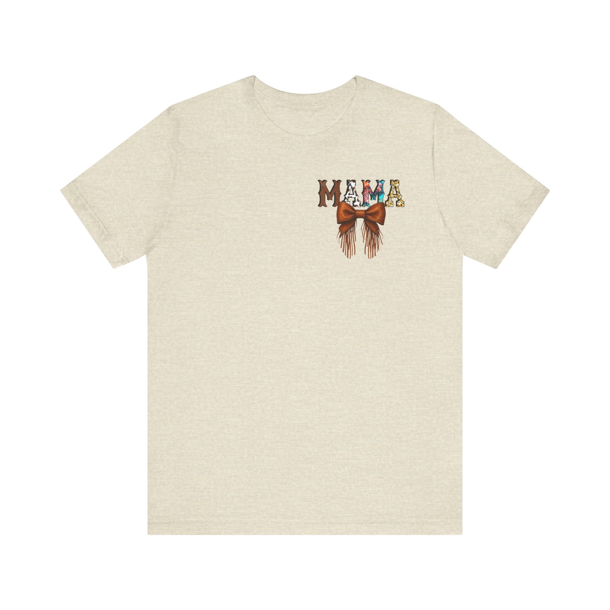 Western Mama Unisex Tee with Turquoise and Sunflower Design