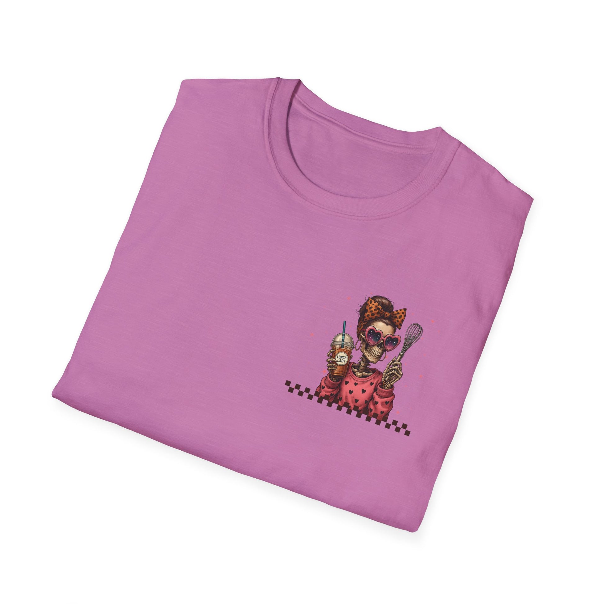 Lunch Lady Unisex T-Shirt - Running on Iced Coffee & School Lunch Schedules