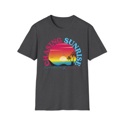 Chasing Sunrise, Finding Peace Unisex T-Shirt