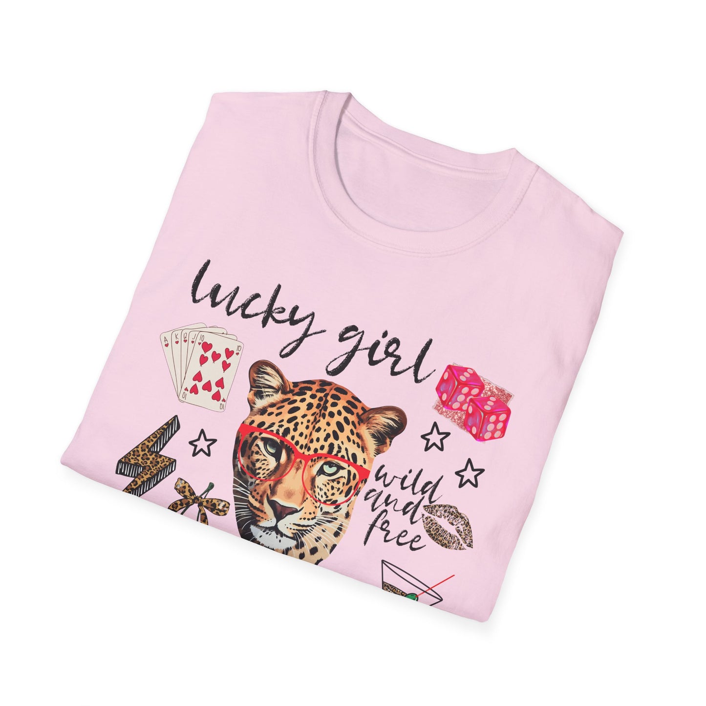 Leopard Lucky Girl T-Shirt