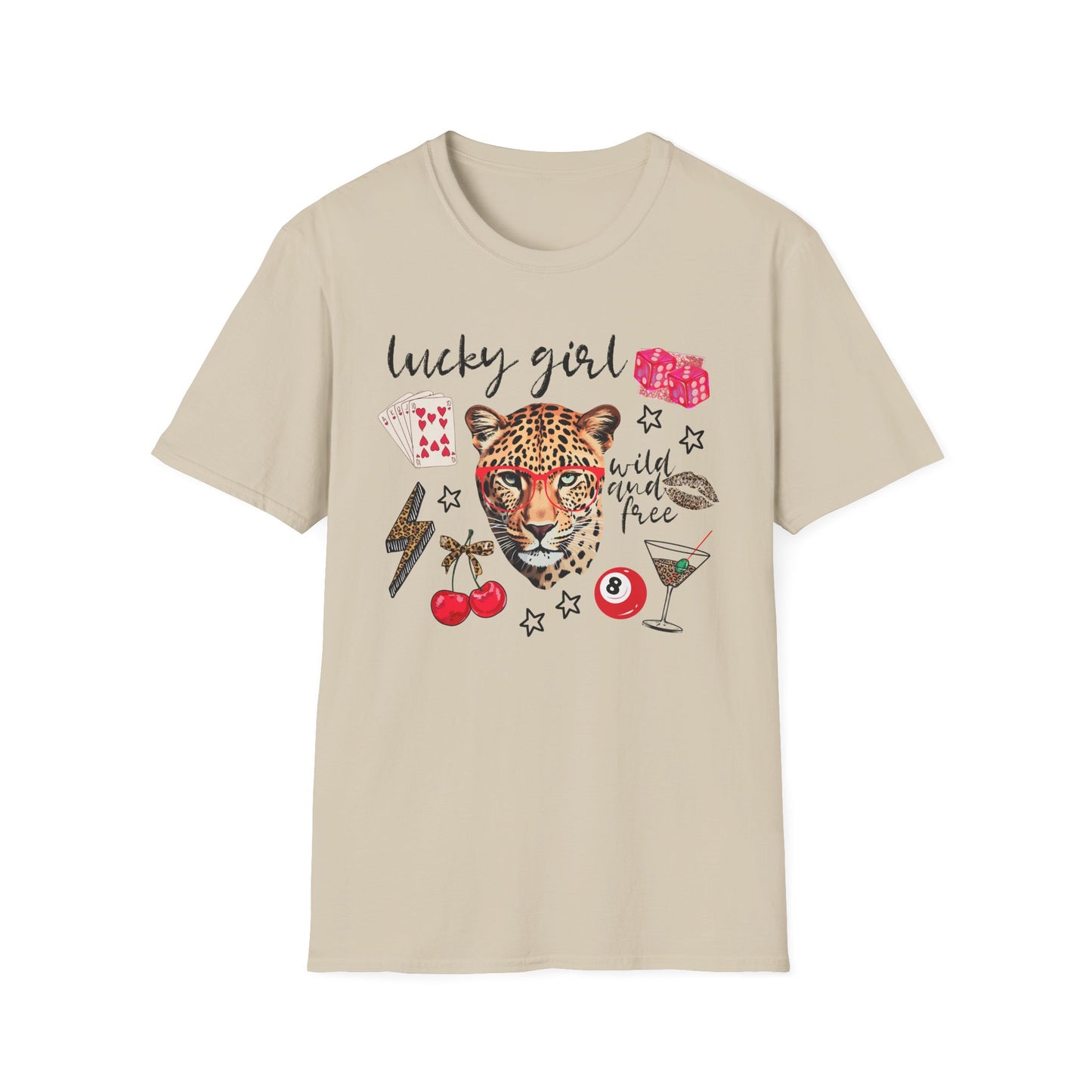 Leopard Lucky Girl T-Shirt