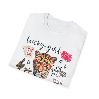 Leopard Lucky Girl T-Shirt