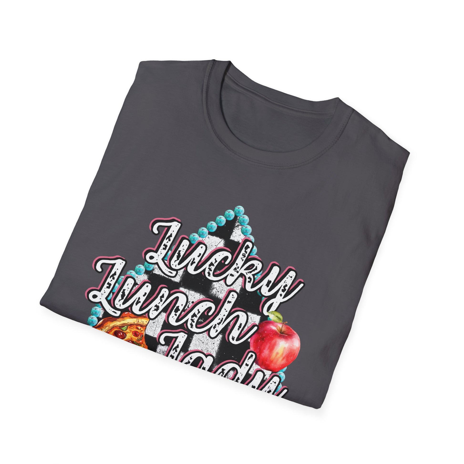 Lunch Lady Checkered Spades T-Shirt