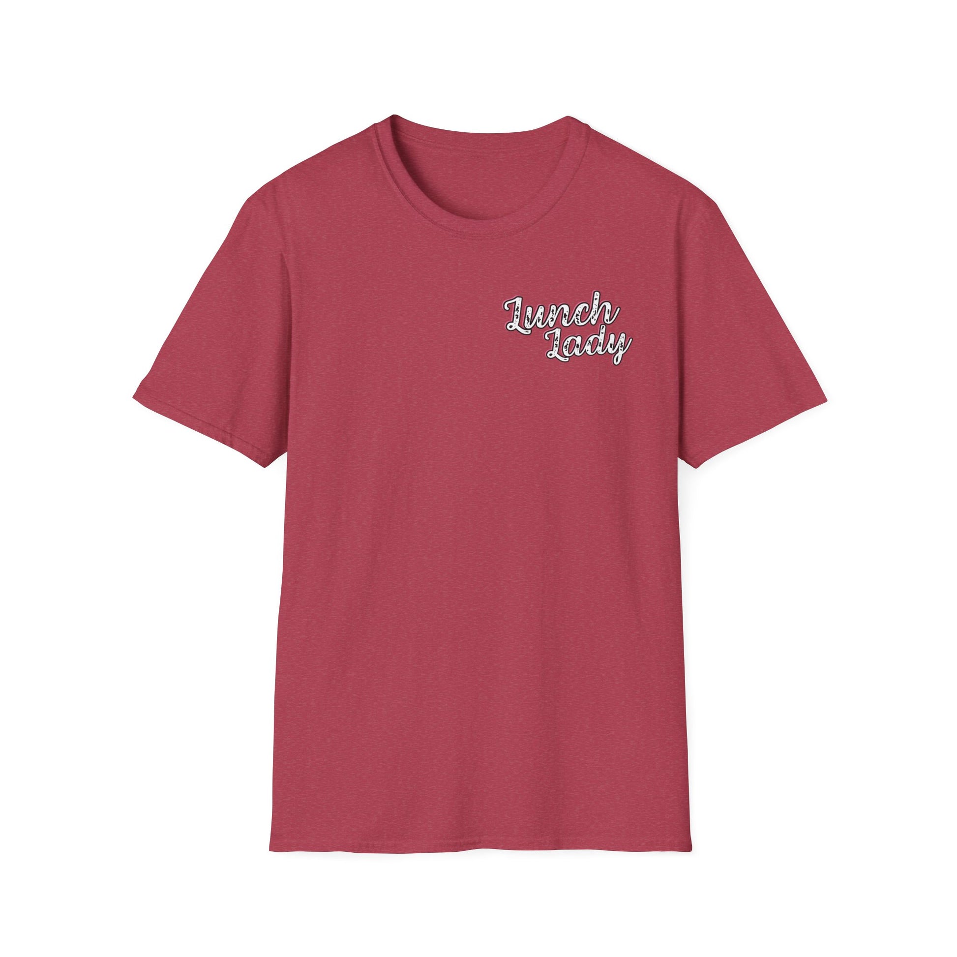 Lunch Lady Checkered Spades T-Shirt * Front and Back Design