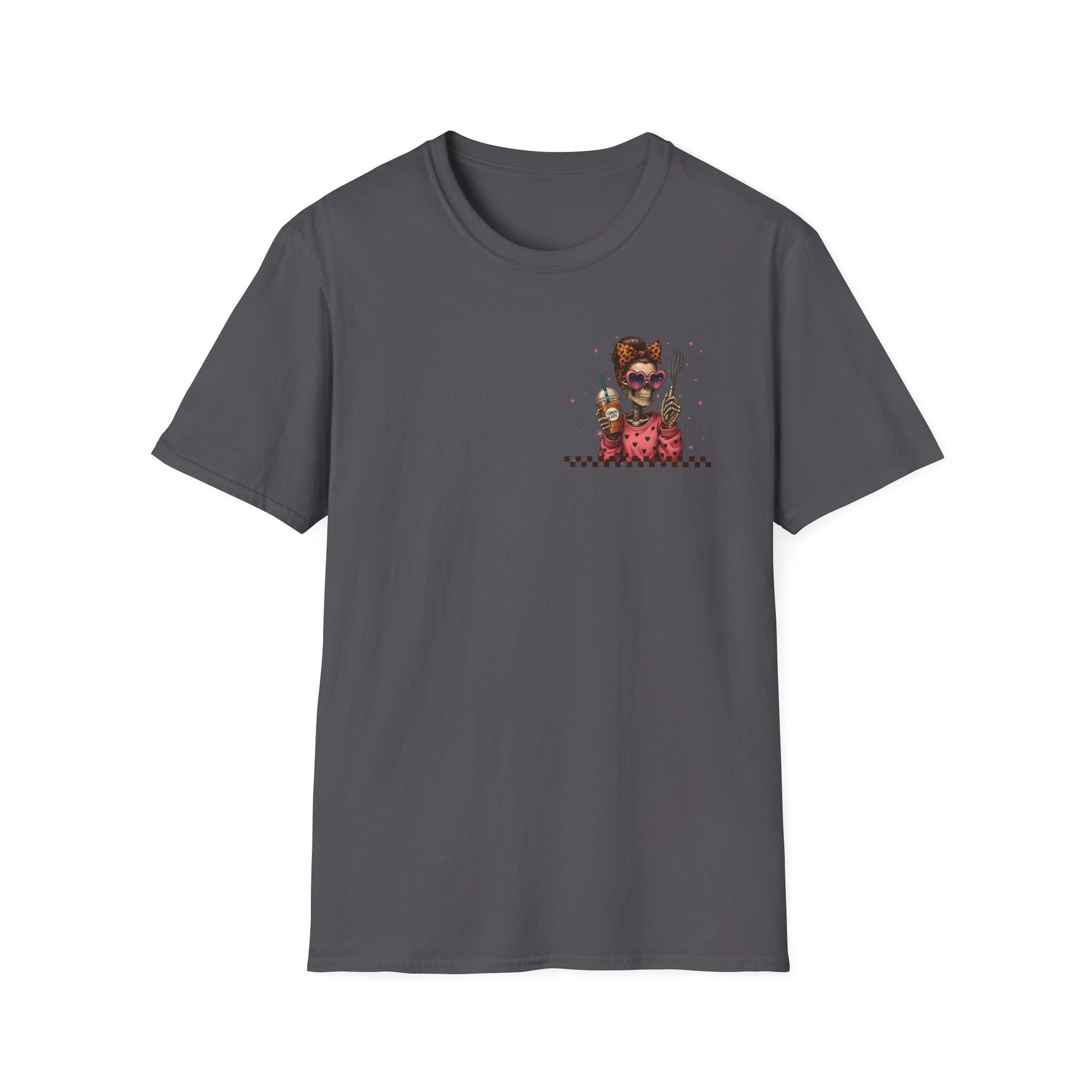 Lunch Lady Unisex T-Shirt - Running on Iced Coffee & School Lunch Schedules