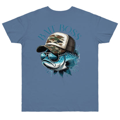Fishing Enthusiast T-Shirt, Bait Boss Graphic Tee, Outdoor Apparel, Fishing Gift, Summer Outfit, Angler's Favorite