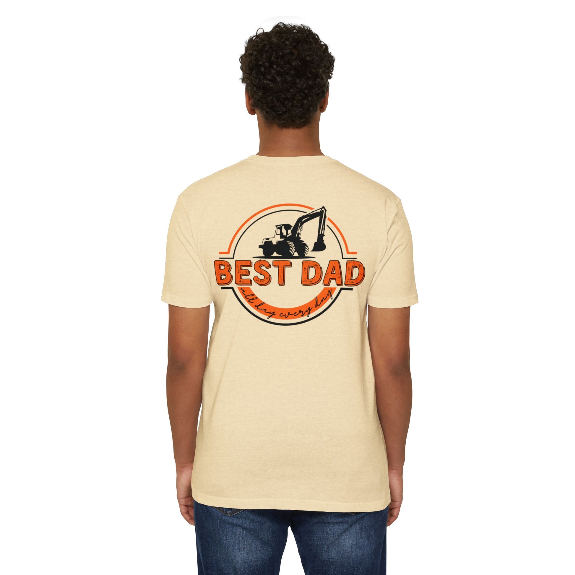 Best Dad Unisex T-Shirt, Father's Day Gift, Construction Dad Tee, Casual Wear, Birthday Present for Him