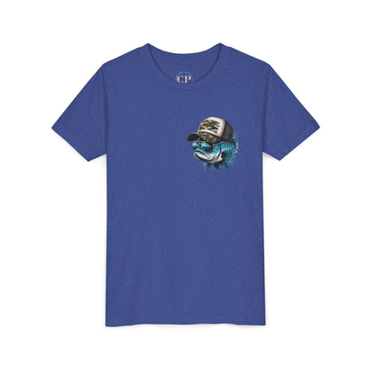 Kids Fishing Tee - CaffeinatedPlanner Family Exclusive Design: 'Bait Boss'