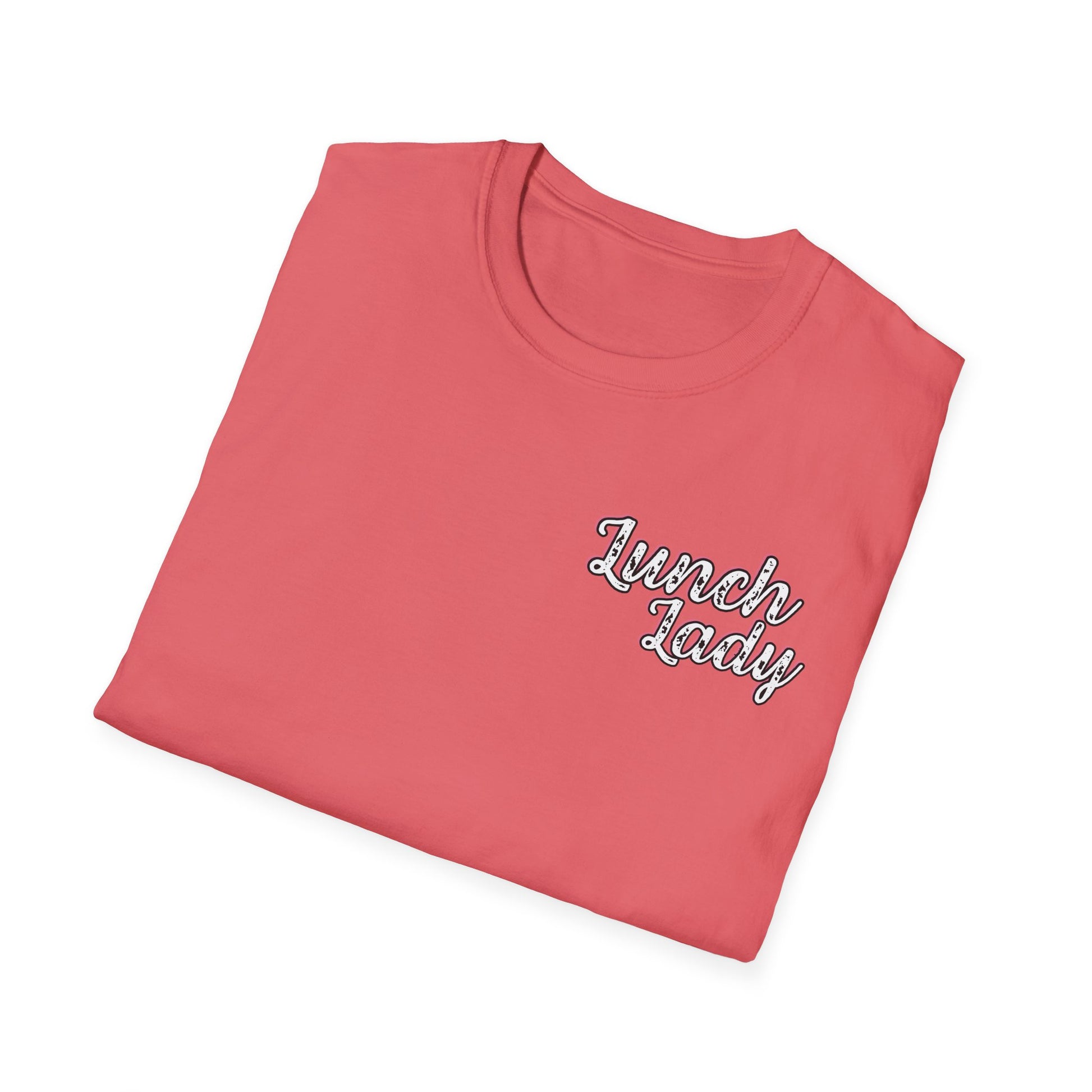 Lunch Lady Checkered Spades T-Shirt * Front and Back Design