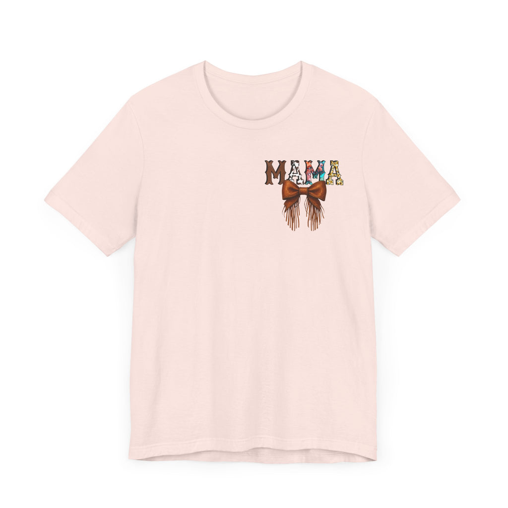 Western Mama Unisex Tee with Turquoise and Sunflower Design