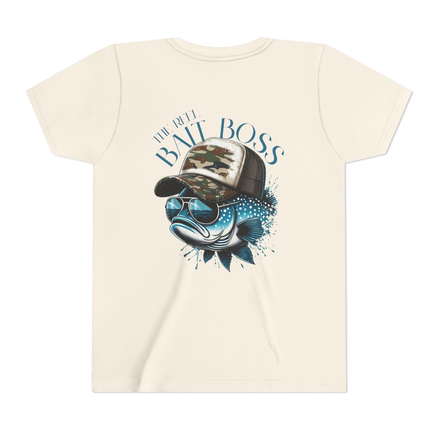 Kids Fishing Tee - CaffeinatedPlanner Family Exclusive Design: 'Bait Boss'