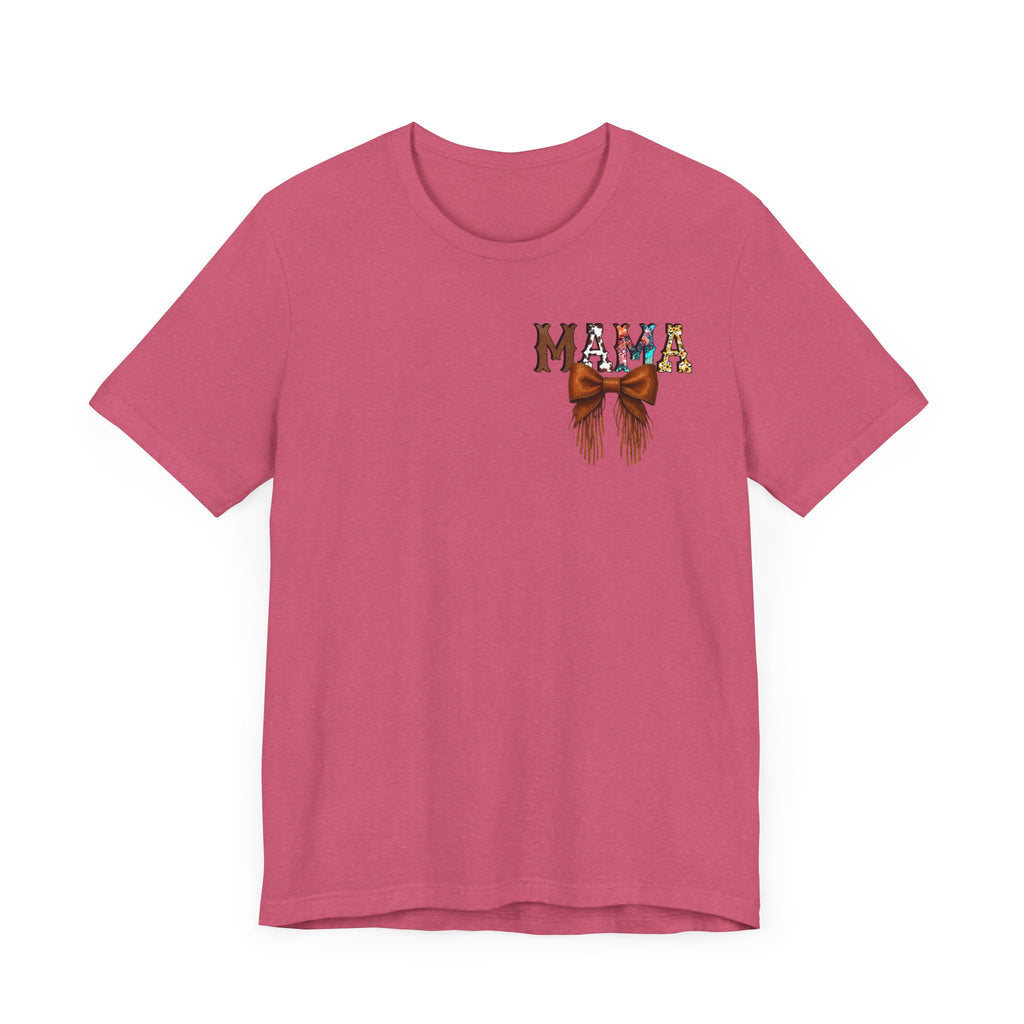 Western Mama Unisex Tee with Turquoise and Sunflower Design